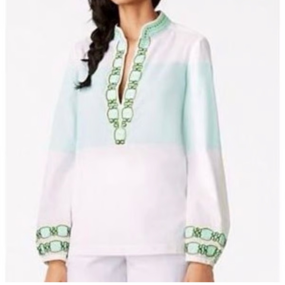 NWT Tory Burch Embroidered Tunic Top